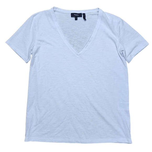 Theory Tops - Theory Easy V-Neck Short Sleeve Tshirt Size P/S (Petite) Small